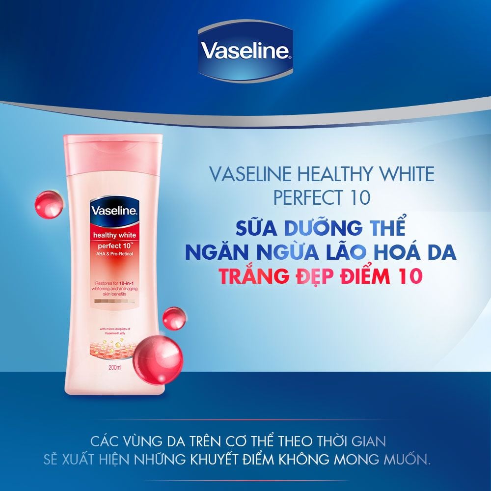Sữa dưỡng thể trắng da Vaseline Sữa dưỡng thể trắng da Vaseline