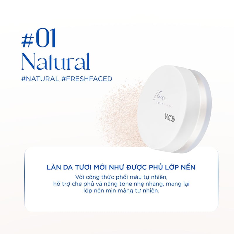 Phấn Phủ Dạng Bột Siêu Mịn Vacosi Flaso Loose Powder 6g