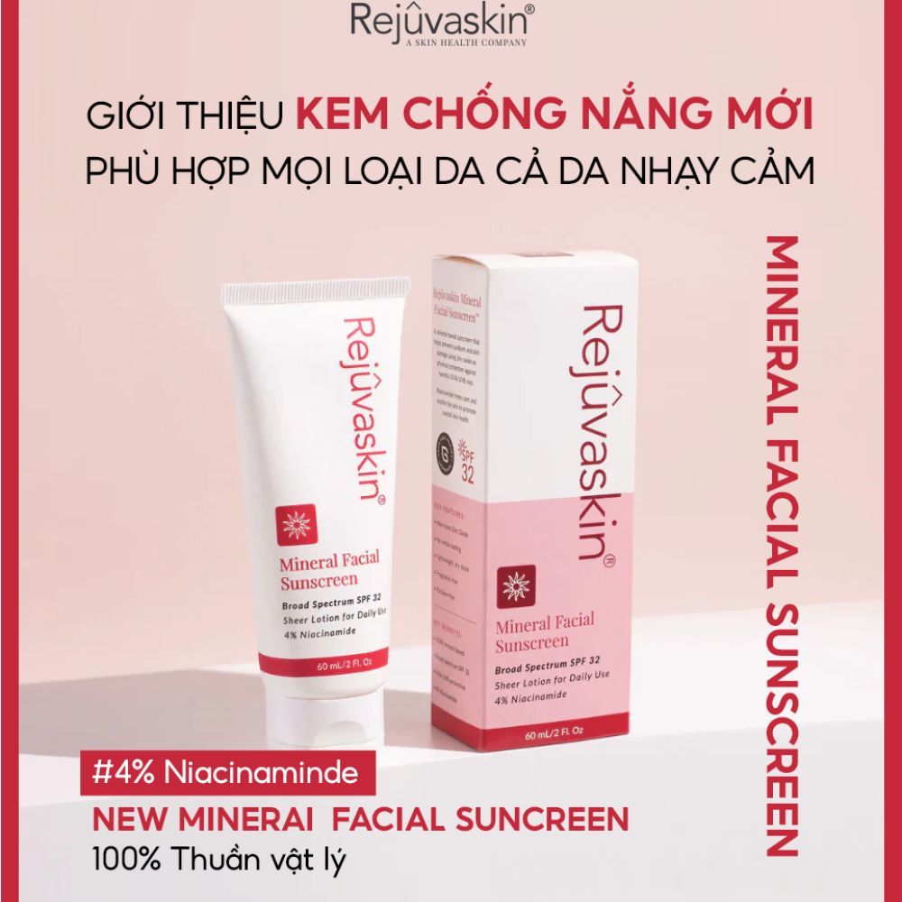 Kem chống nắng Rejuvaskin Mineral Facial Sunscreen