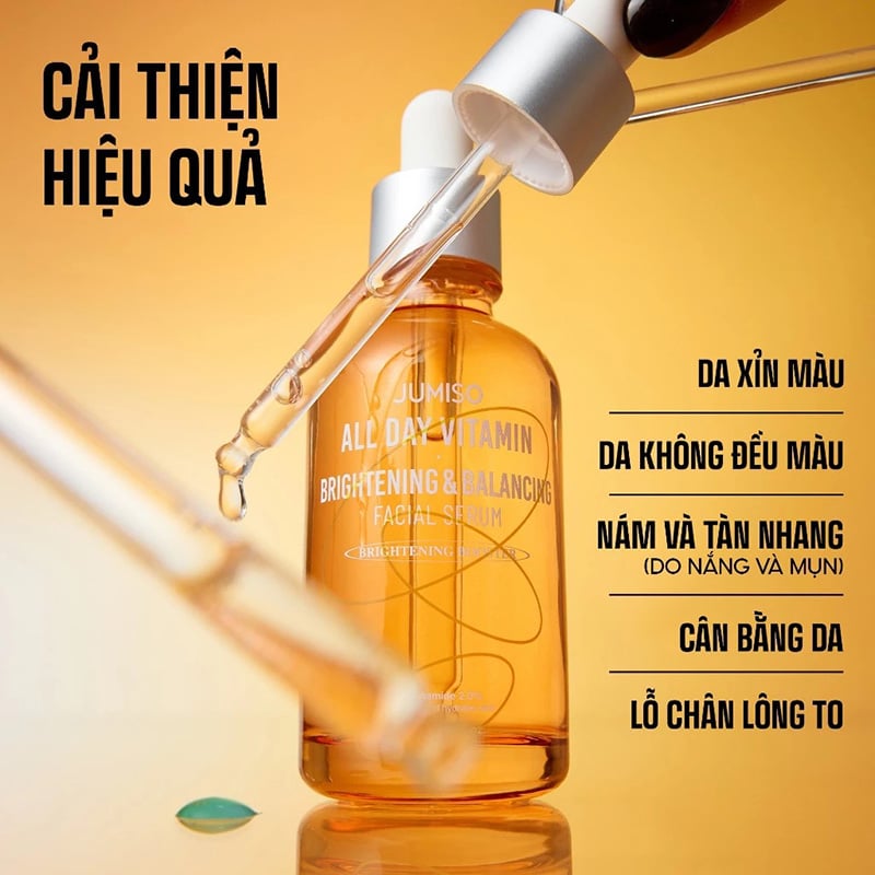 thegioiskinfood.com - Serum Dưỡng Sáng Mờ Thâm Jumiso All Day Vitamin Brightening And Balancing Facial Serum 30ml