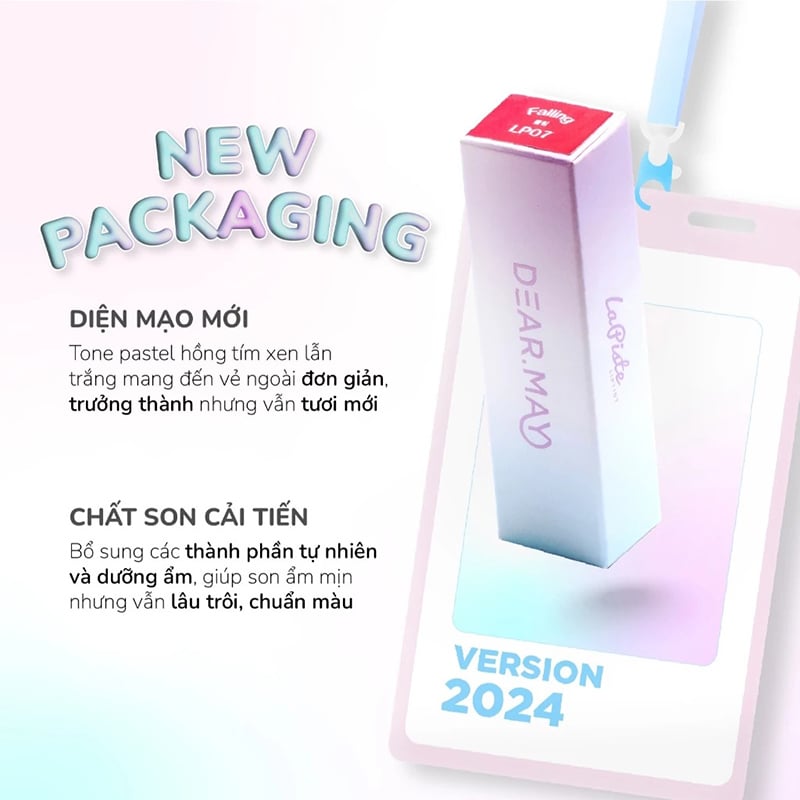thegioiskinfood.com - Son Tint Bóng Lâu Trôi Dearmay La Piste Lip Tint 4.1g