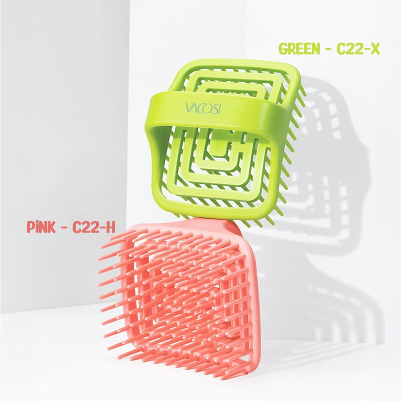 thegioiskinfood.com - Lược Gội và Massage Da Đầu Đàn Hồi Vacosi Detangling Shampoo Brush