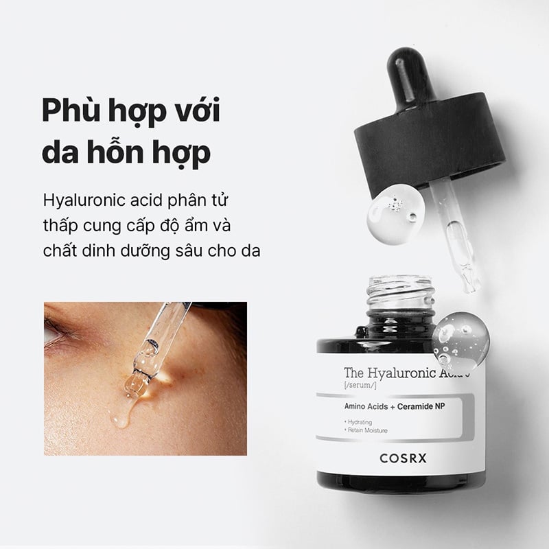 Serum Làm Dịu, Cấp Ẩm Hyaluronic Acid 3% Cosrx The Hyaluronic Acid 3 Serum 20ml