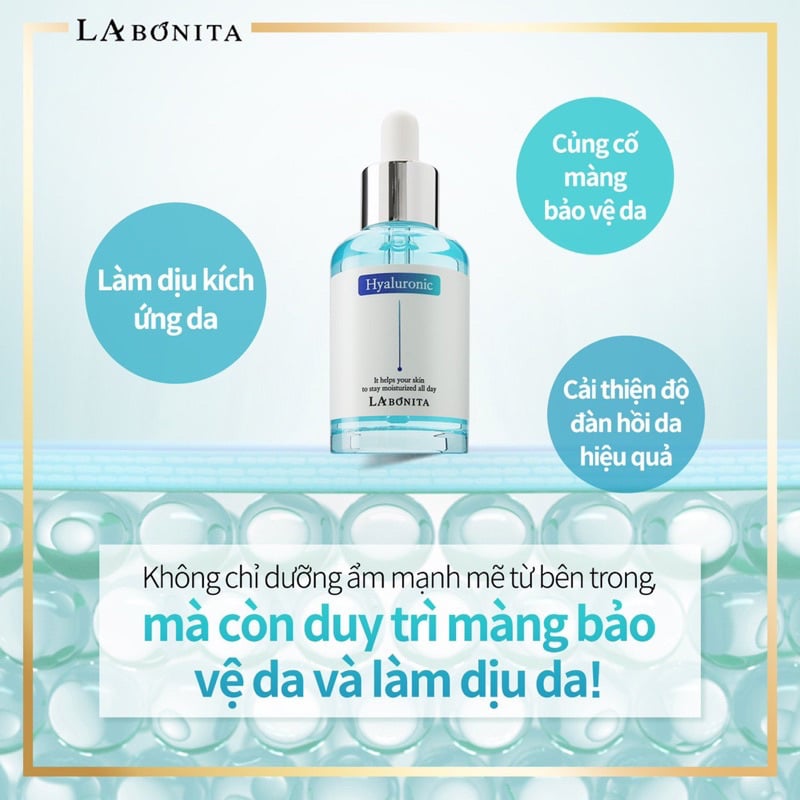 Serum Dưỡng Ẩm Sáng Da & Tăng Độ Đàn Hồi Da La Bonita Vital Hyaluronic Acid Serum 50ml