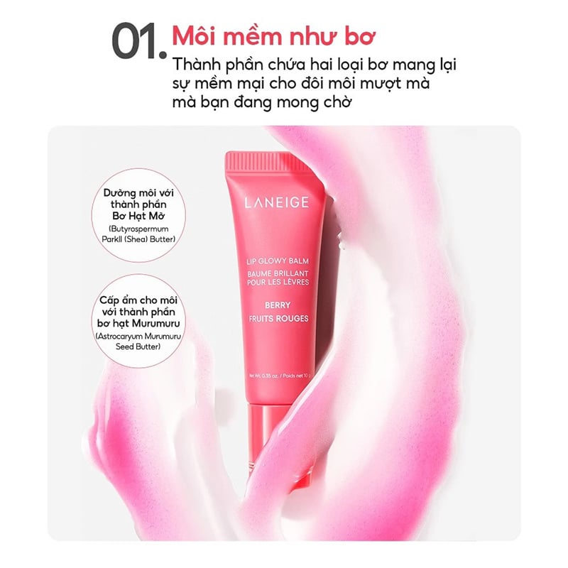 thegioiskinfood.com - Son Dưỡng Môi Laneige Lip Glowy Balm 10g