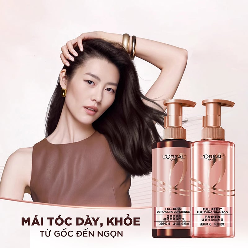 thegioiskinfood.com - Dầu Gội, Dầu Xả Giảm Rụng Tóc, Giúp Tóc Chắc Khỏe L'oreal Full Resist 440ml
