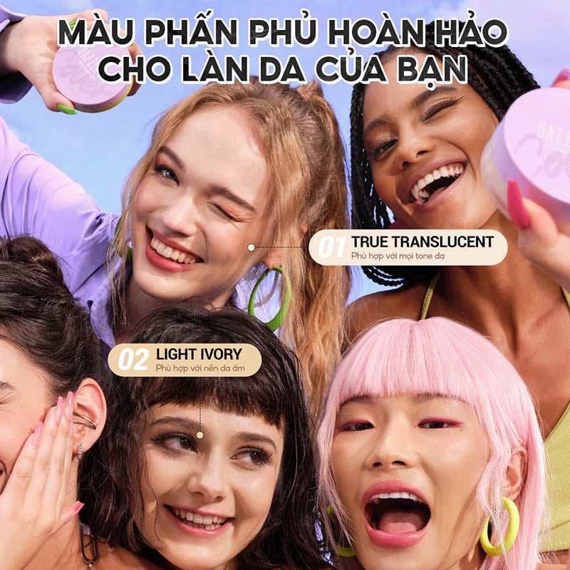 thegioiskinfood.com - Phấn Phủ DAZZLE ME Dạng Bột Kiềm Dầu Better Than Filter Fixed Loose Powder 8g
