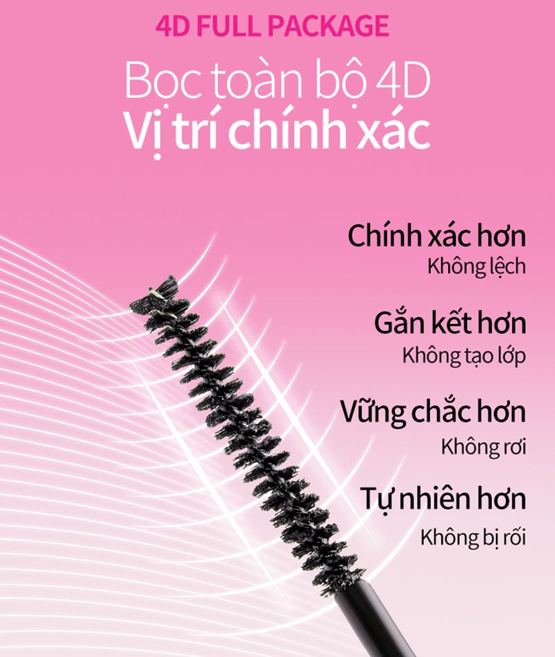 Mascara Keo Dán Mi 2 Đầu 4 Trong 1 Mlen Diary 8g