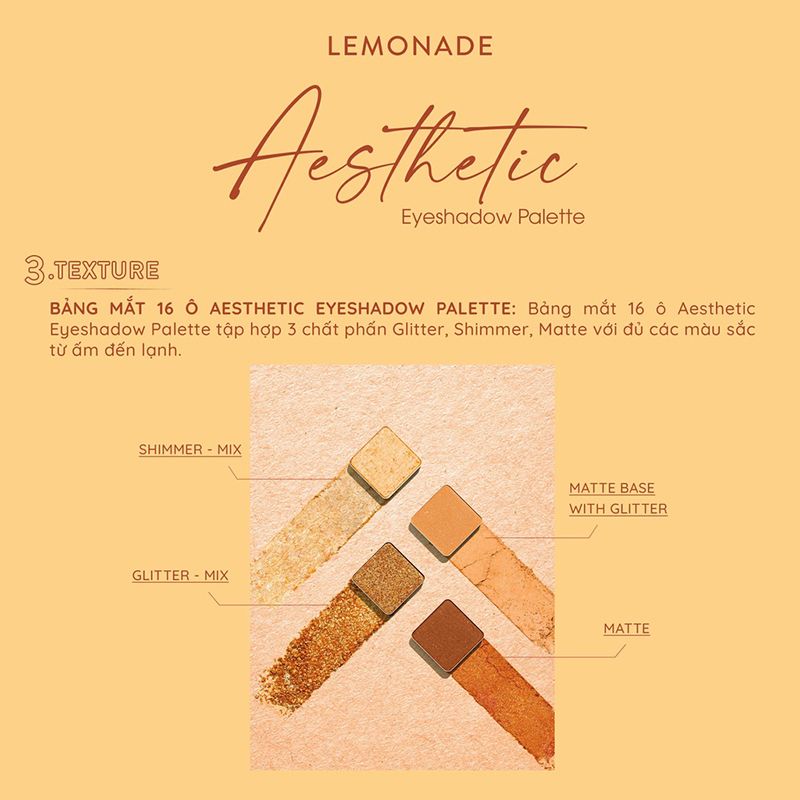 Bảng Phấn Mắt Siêu Mềm Mịn Lemonade Aesthetic Eyeshadow Palette – THẾ GIỚI  SKINFOOD