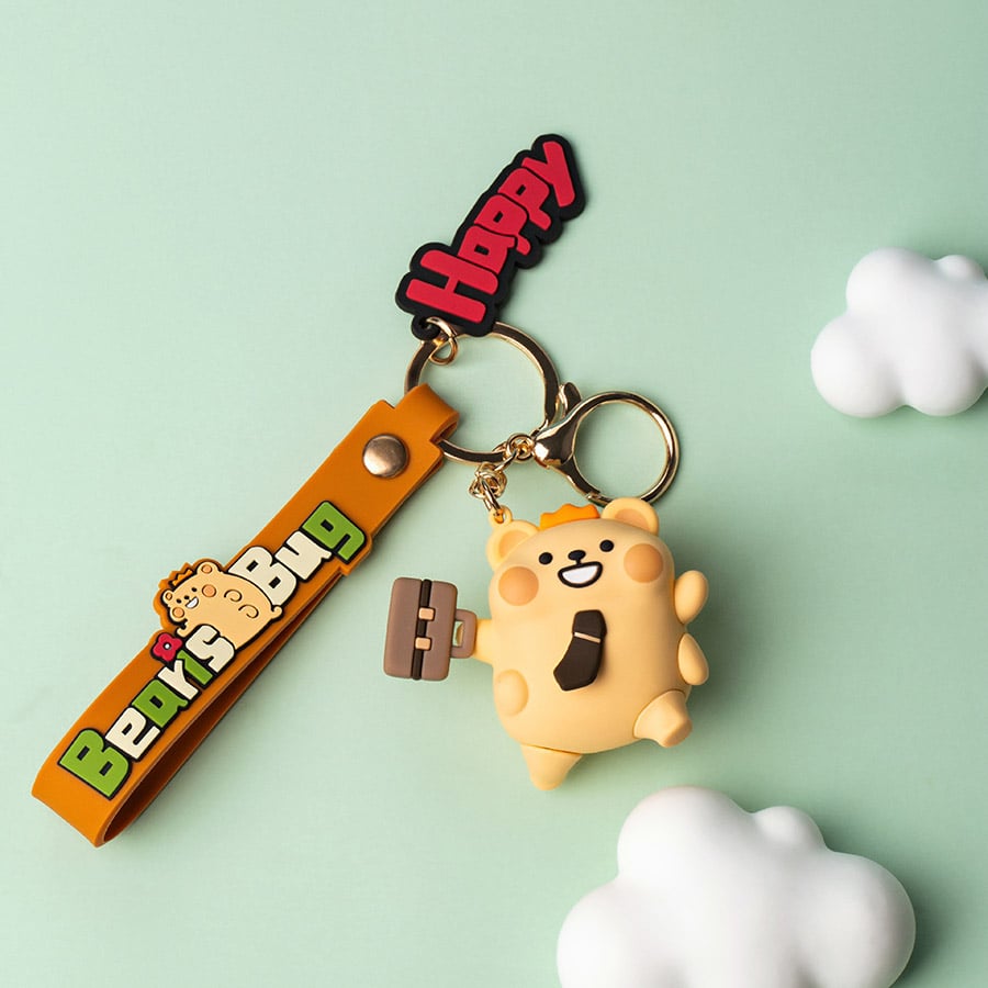 thegioiskinfood.com - Móc Khóa BearisBug 3D Keychain
