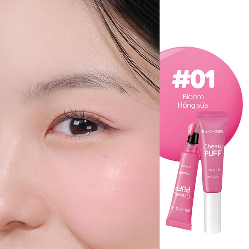thegioiskinfood.com - Má Hồng Kem Silkygirl Cheeky Puff Blusher 6ml