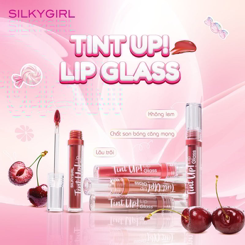 thegioiskinfood.com - Son Tint Bóng Silkygirl Tint Up! Lip Glass 3g