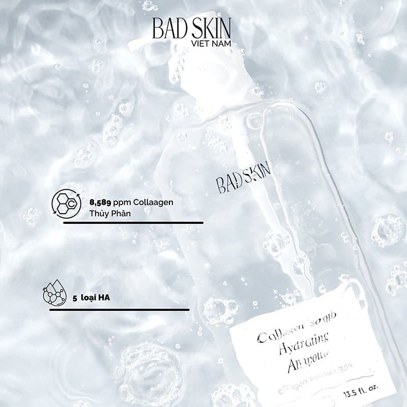 thegioiskinfood.com - Nước Hoa Hồng Cấp Ẩm BAD SKIN Collagen Bomb Hydrating Ampoule 400ml