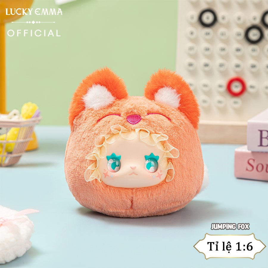 thegioiskinfood.com - Móc Khóa Gấu Bông Lucky Emma RUA RUA ZOO Vinyl Face Plush Keychain Blind Box - MJ-000085