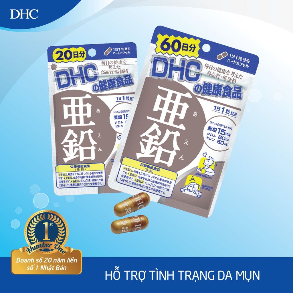 [Gói 15 Viên/15 Ngày] Viên Uống Bổ Sung Kẽm DHC Zinc