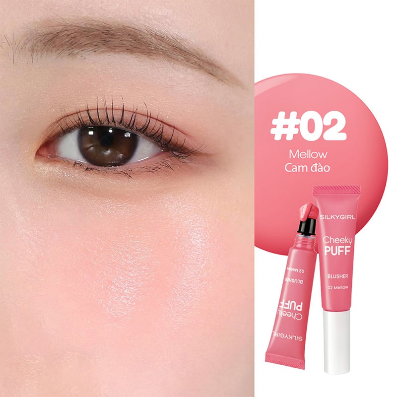 thegioiskinfood.com - Má Hồng Kem Silkygirl Cheeky Puff Blusher 6ml