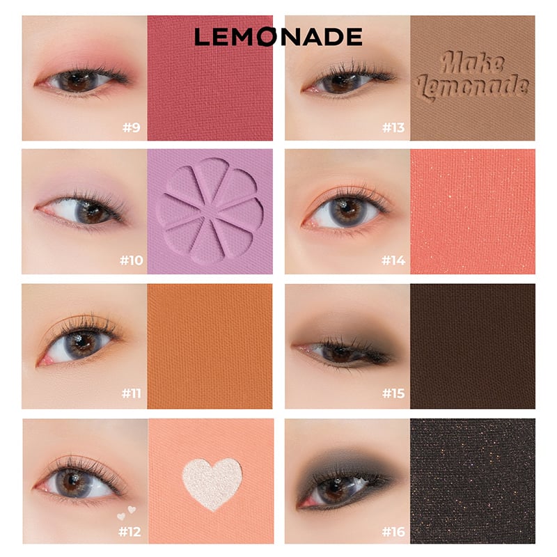 Lemonade Aesthetic EyeShadow Palette (bảng 16 màu) Ver.2