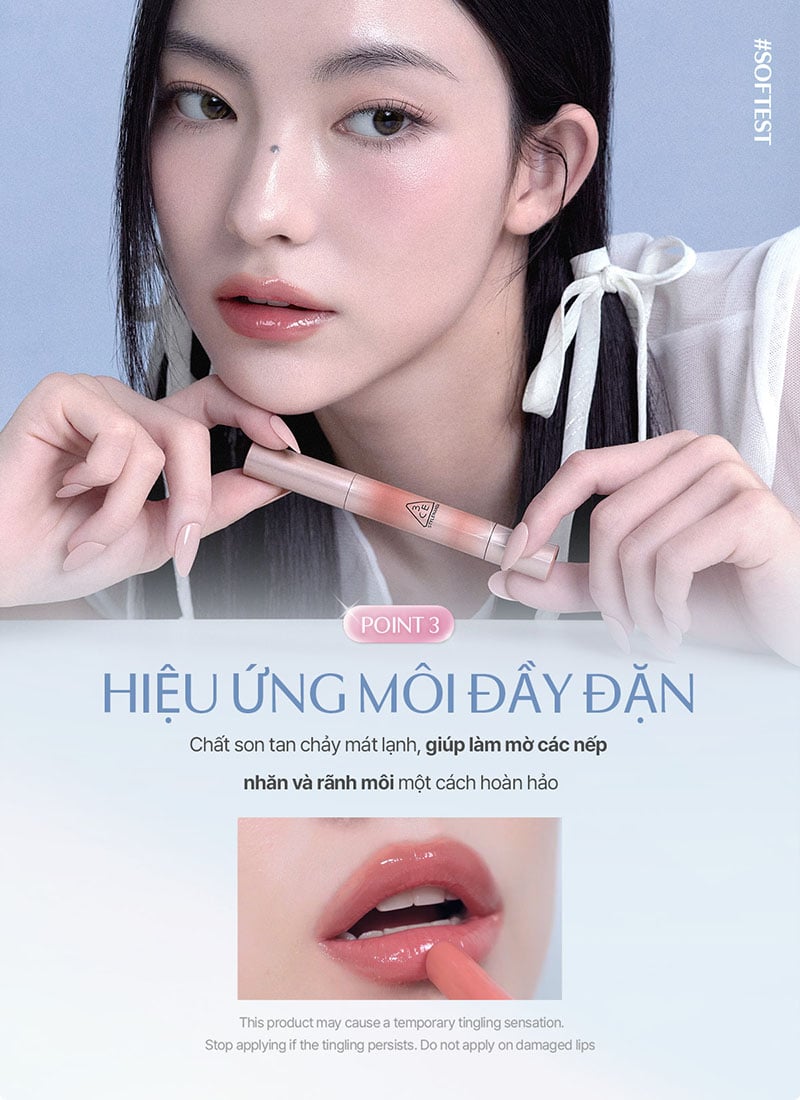 thegioiskinfood.com - Son Dưỡng Có Màu Căng Bóng 3CE Shine Reflector 1.7g