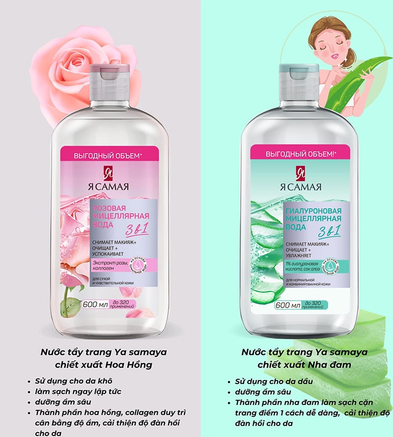 thegioiskinfood.com - Nước Tẩy Trang Ya Samaya Micellar Water