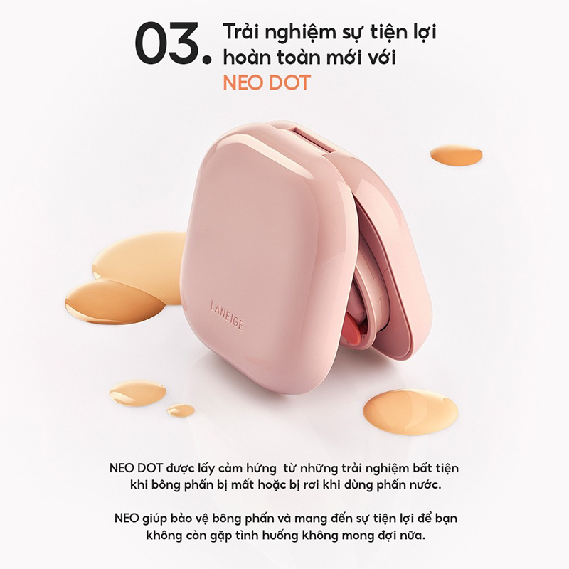 [Set 2 Lõi] Phấn Nước Dưỡng Ẩm Cho Lớp Nền Căng Bóng Laneige Neo Cushion Glow SPF 46 PA++