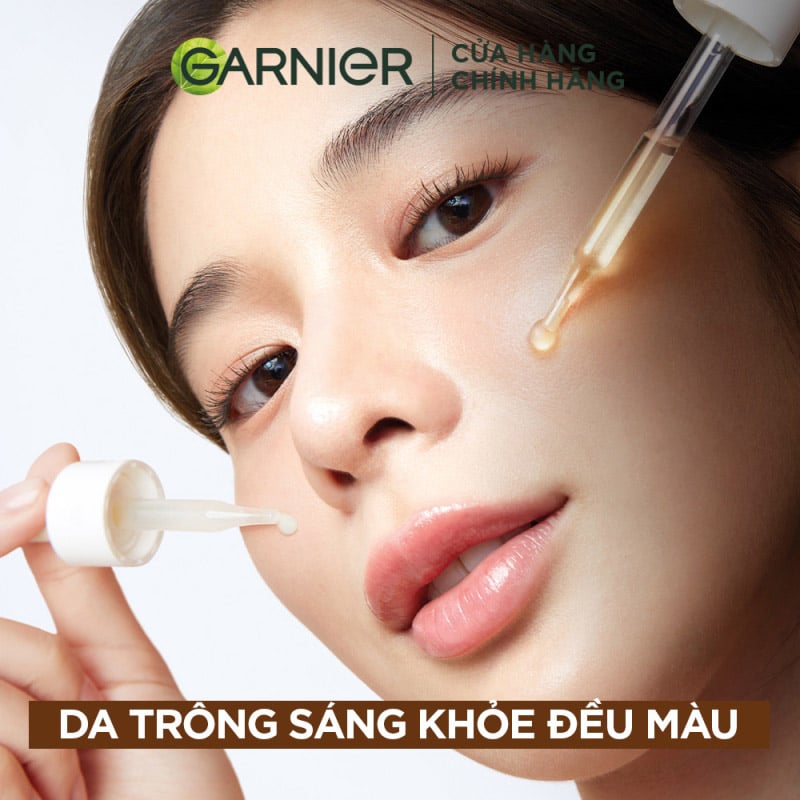 Tinh Chất Dưỡng Sáng Da, Mờ Thâm Ban Đêm Garnier Skin Naturals Bright Complete Overnight Booster Serum 30ml