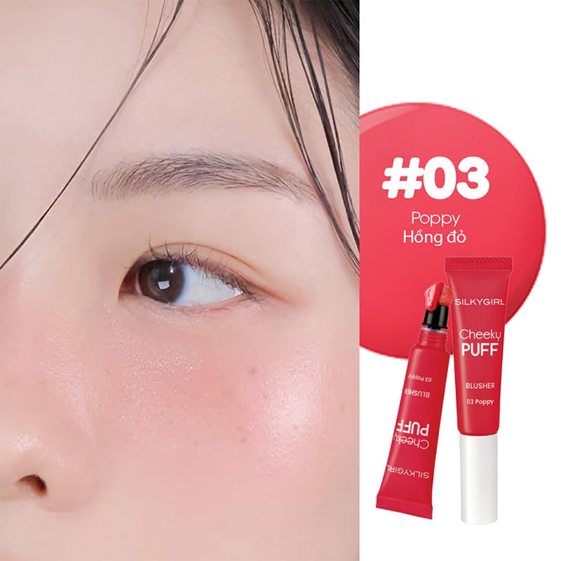 thegioiskinfood.com - Má Hồng Kem Silkygirl Cheeky Puff Blusher 6ml