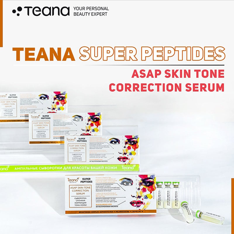 Serum Hỗ Trợ Dưỡng Sáng Da, Mờ Thâm Nám Teana Super Peptides ASAP Skin Tone Correction Serum