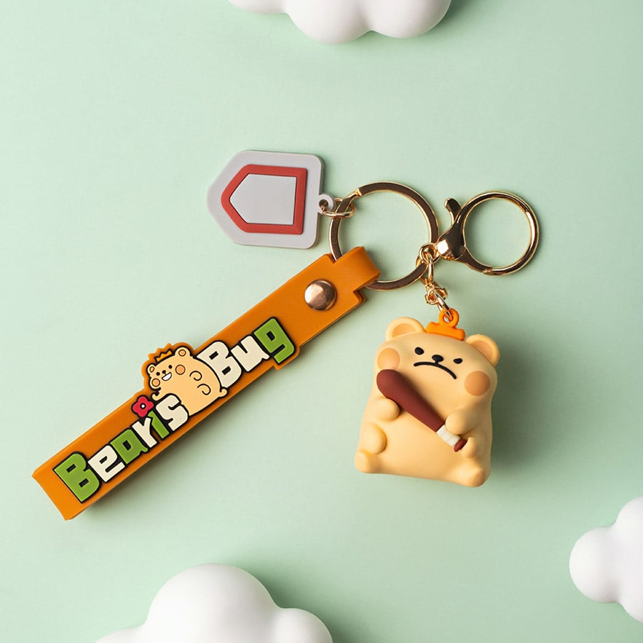 thegioiskinfood.com - Móc Khóa BearisBug 3D Keychain