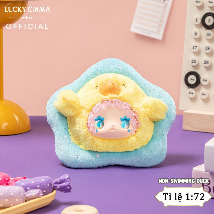 thegioiskinfood.com - Móc Khóa Gấu Bông Lucky Emma RUA RUA ZOO Vinyl Face Plush Keychain Blind Box - MJ-000085