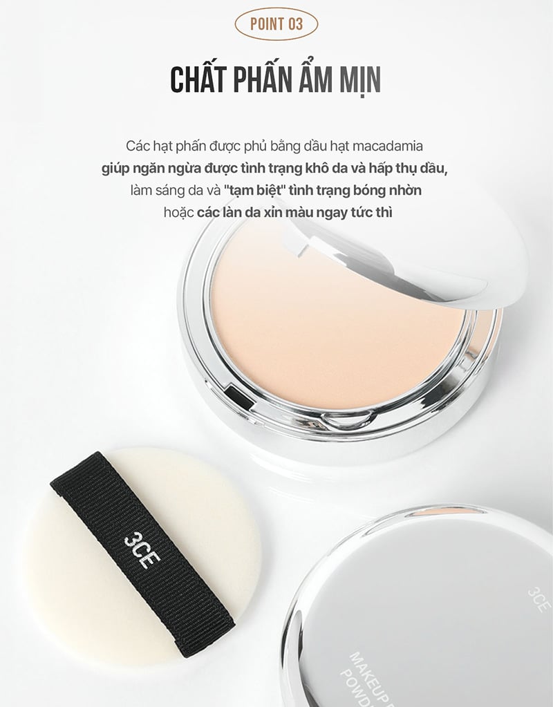 Thế Giới Skinfood.com - Phấn Phủ Cố Định Trang Điểm 3CE Makeup Fix Powder 9g