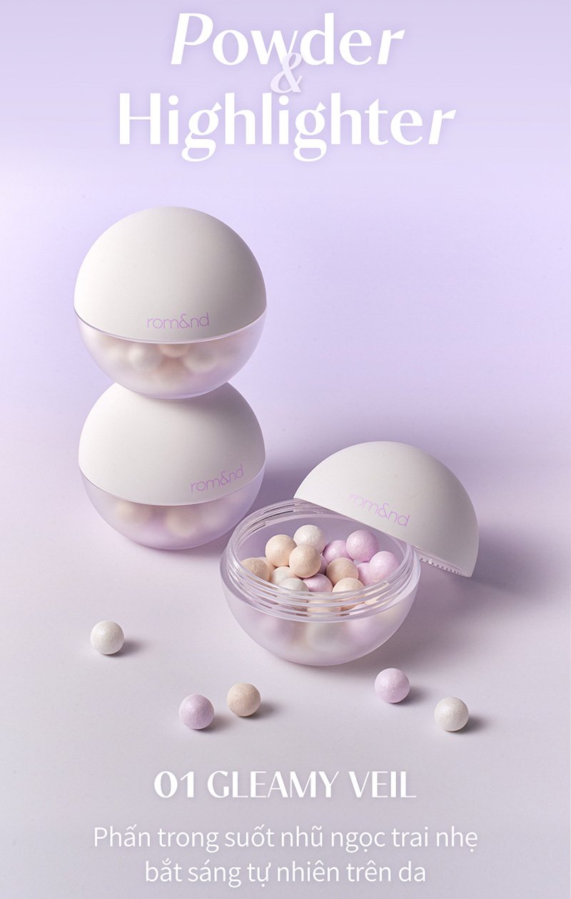 thegioiskinfood.com - Phấn Bắt Sáng Ngọc Trai Romand Sheer Powder Pearls