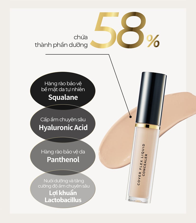thegioiskinfood.com - Kem Che Khuyết Điểm B.O.M Cover Flex Liquid Concealer