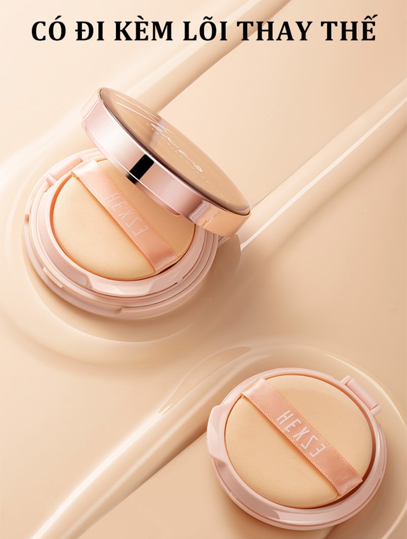 thegioiskinfood.com - Phấn Nước Lâu Trôi, Mỏng Nhẹ Hexze Brightening Longlasting Cushion Foundation (Set 2 lõi)