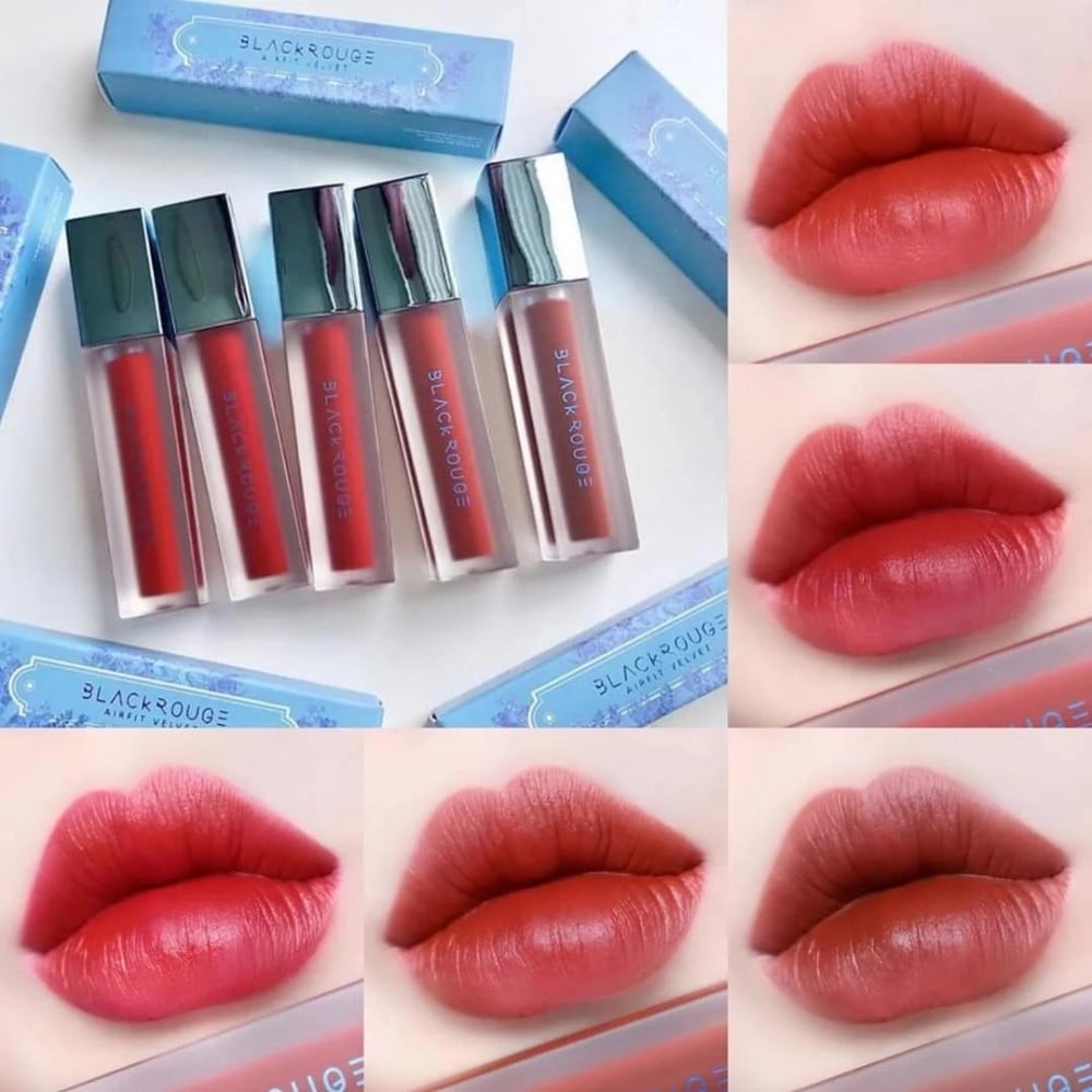 25.13 - thegioiskinfood -Bảng màu son Black Rouge Air Fit Velvet Tint Ver 6