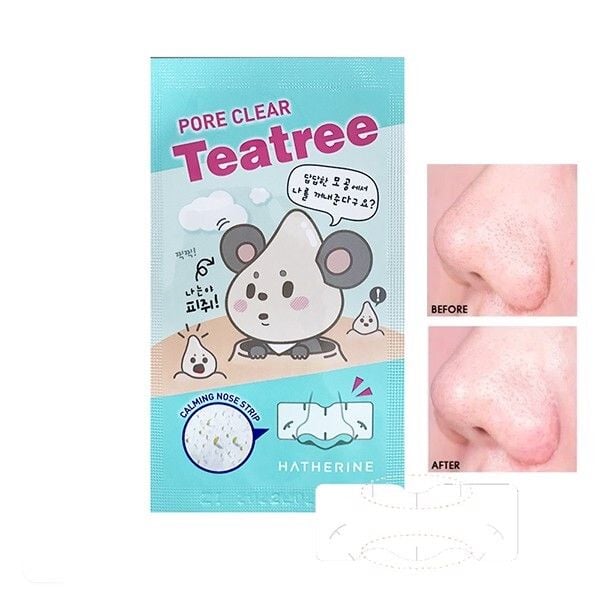 Hatherine Pore Clear Calming Nose Strip - Tea Tree