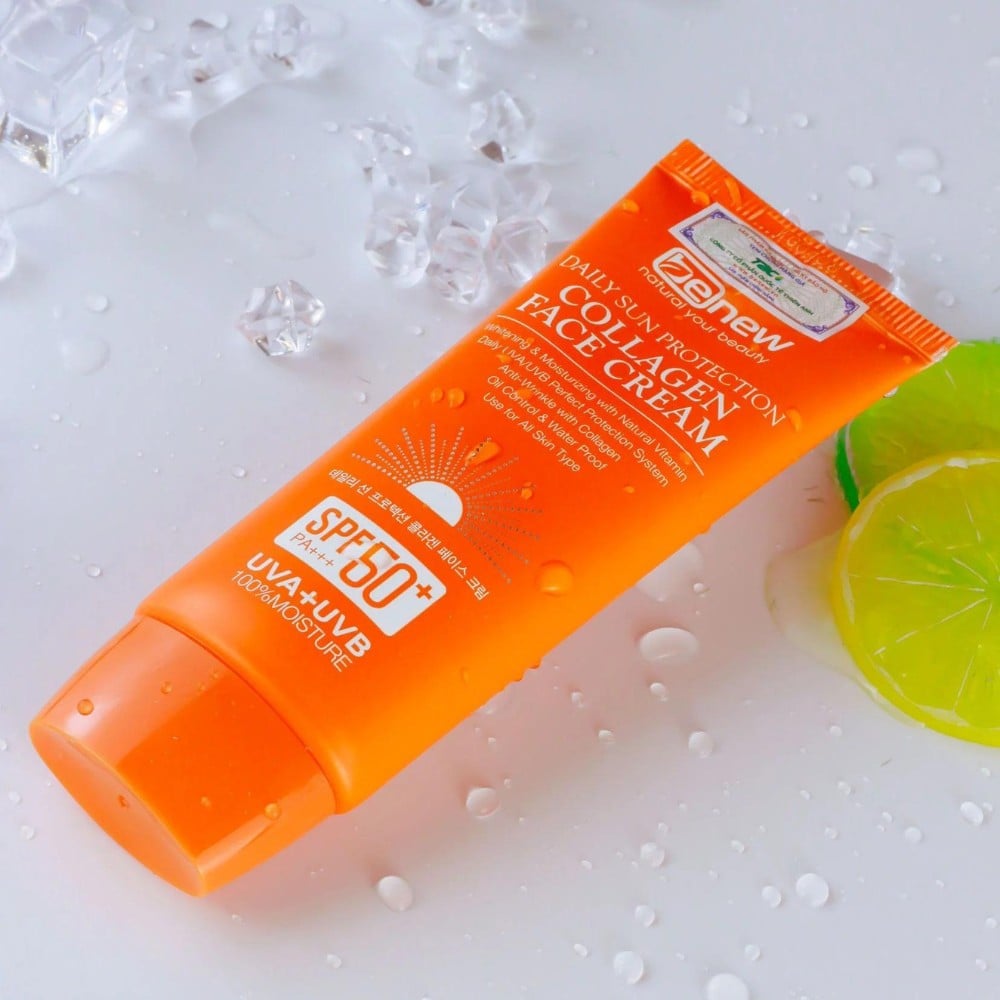 20.8 - thegioiskinfood.com - Kem chống nắng collagen Hàn Quốc Benew Daily Sun Protection Collagen Face Cream SPF 50+/PA+++