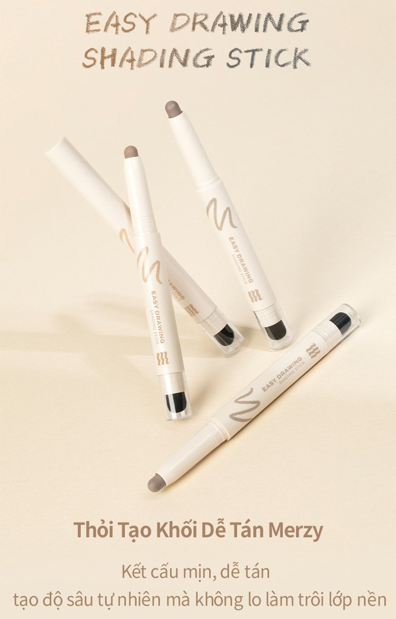 thegioiskinfood.com - Bút Tạo Khối Hai Đầu Merzy Easy Drawing Shading Stick 1.3g