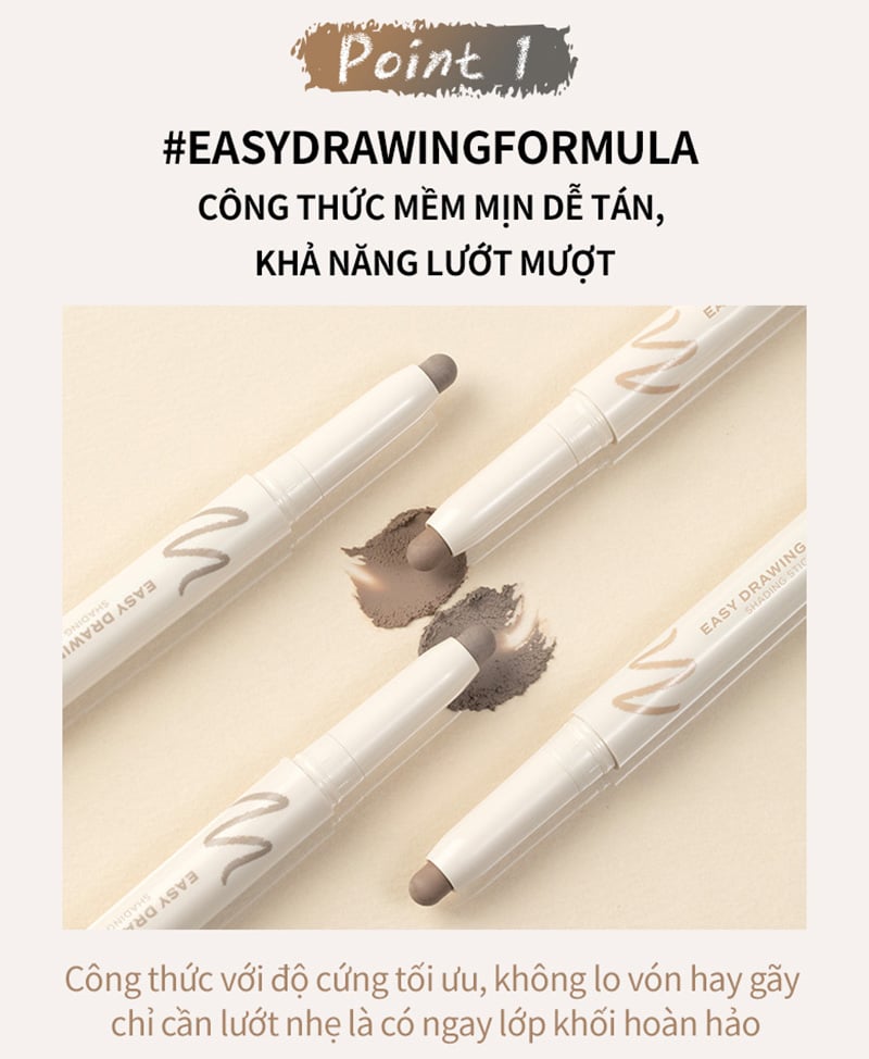 thegioiskinfood.com - Bút Tạo Khối Hai Đầu Merzy Easy Drawing Shading Stick 1.3g