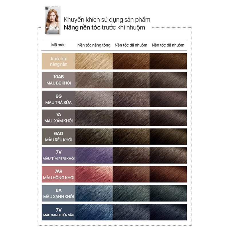 Thuốc Gội Nhuộm Tóc Dạng Bọt Mise En Scene Hello Bubble Foam Color