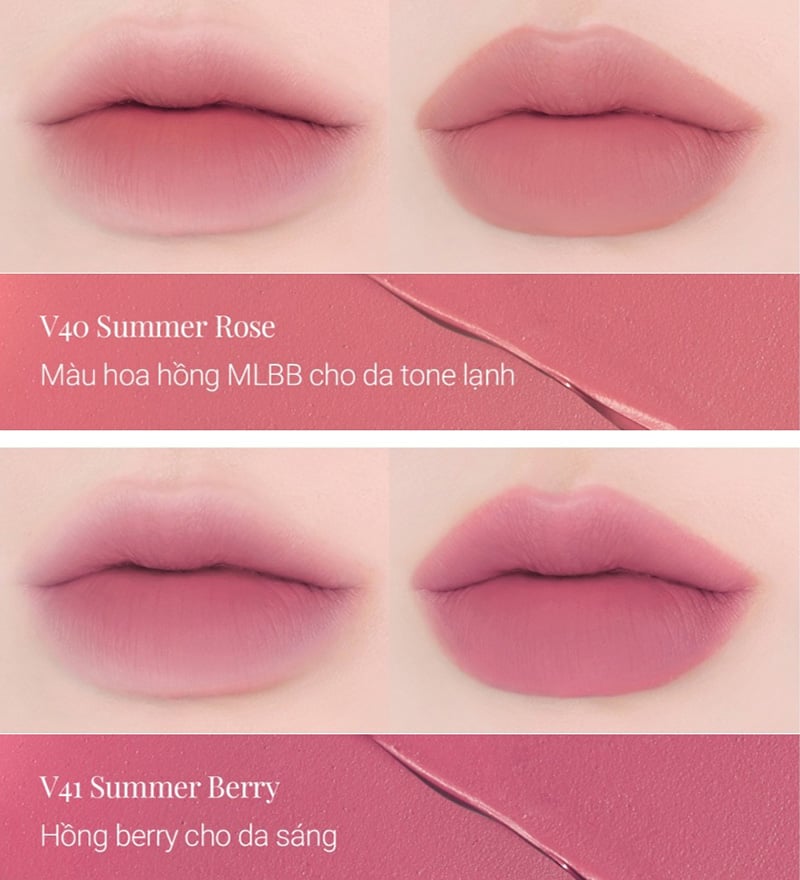 [MÀU 1-39] Son Kem Lì, Lên Màu Siêu Chuẩn Bbia Last Velvet Lip Tint 5g