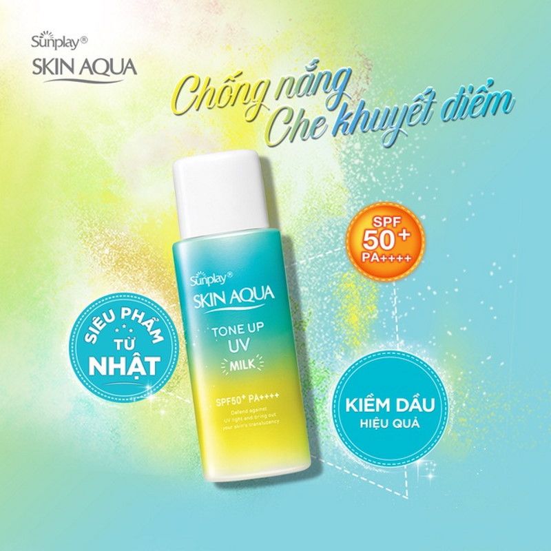 skin aqua tone up uv milk mint green