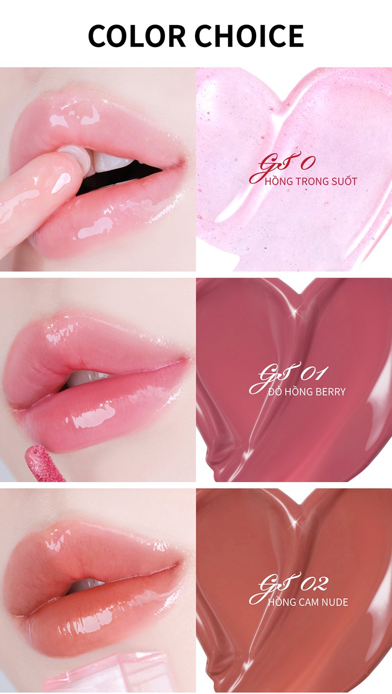 Son Bóng Pha Lê Căng Mọng, Bền Màu Merzy Bisous Glowy Gel Tint 4g