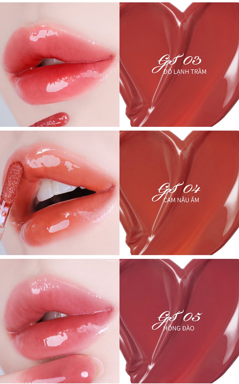 Son Bóng Pha Lê Căng Mọng, Bền Màu Merzy Bisous Glowy Gel Tint 4g