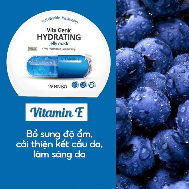 Mặt Nạ Miếng Dưỡng Ẩm, Hỗ Trợ Dưỡng Trắng, Cải Thiện Làn Da Hàn Quốc BNBG (Vitamin A, B C, E)