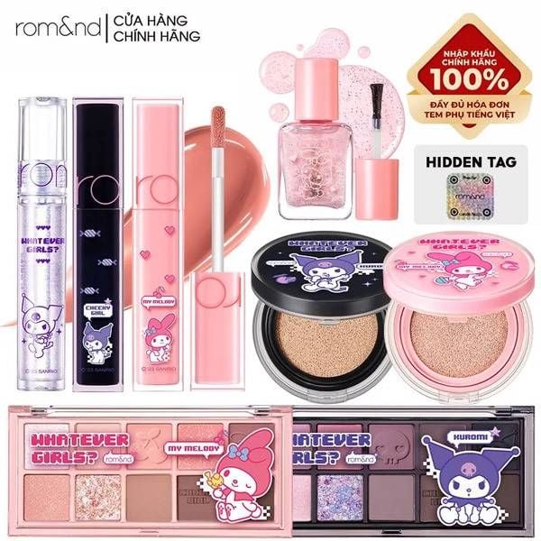 Bộ Sưu Tập Romand x Sanrio với đa dạng sản phẩm
