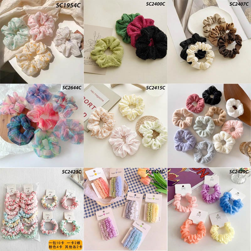 Dây Buộc Tóc Xinh Xắn, Thời Trang, Họa Tiết Dễ Thương, Phong Cách Hàn Quốc UNK Hair Bands Scrunchies