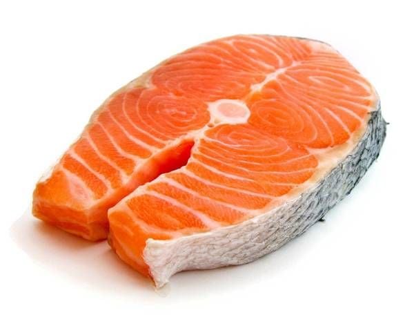 Salmon contains lots of omega-3 fatty acids