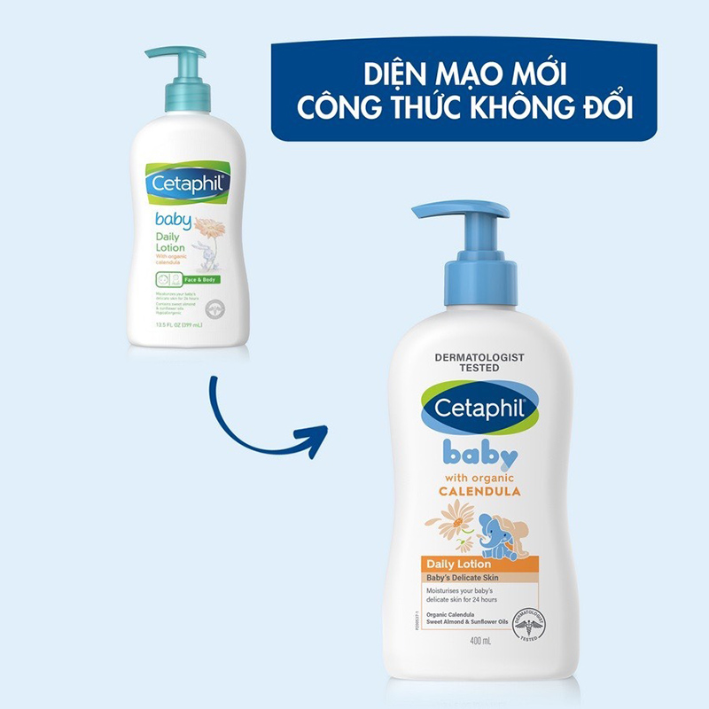 Cetaphil Baby Daily Lotion With Organic Calendula 400ml