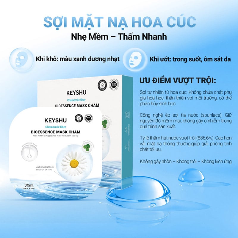 thegioiskinfood.com - Mặt Nạ Vitamin C Giúp Dưỡng Ấm, Làm Dịu Và Hỗ Trợ Dưỡng Sáng Keyshu Bioessence Mask C 30ml