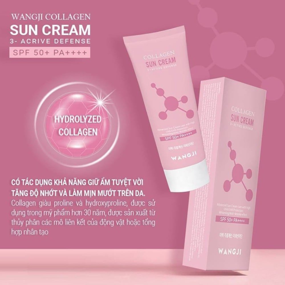20.4 - thegioiskinfood.com - Kem chống nắng collagen Hàn Quốc Wangji Collagen Sun Cream Spf 50+ PA ++++